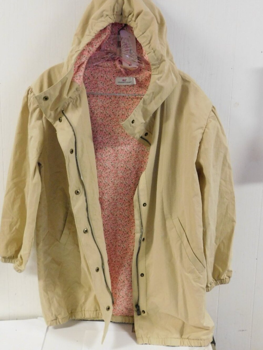 Vineyard Vines Girls Puff Sleeve Parka Jacket with Hood NEW w Tag